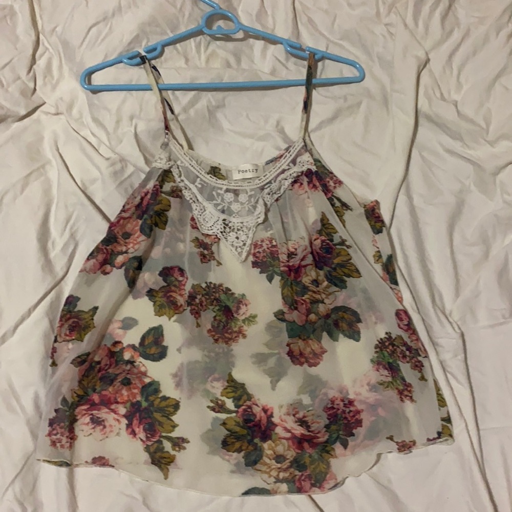 Medium Sheer Floral Top